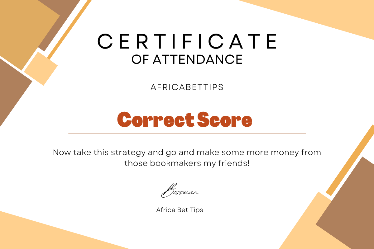 Correct score and how to win with africabet tips