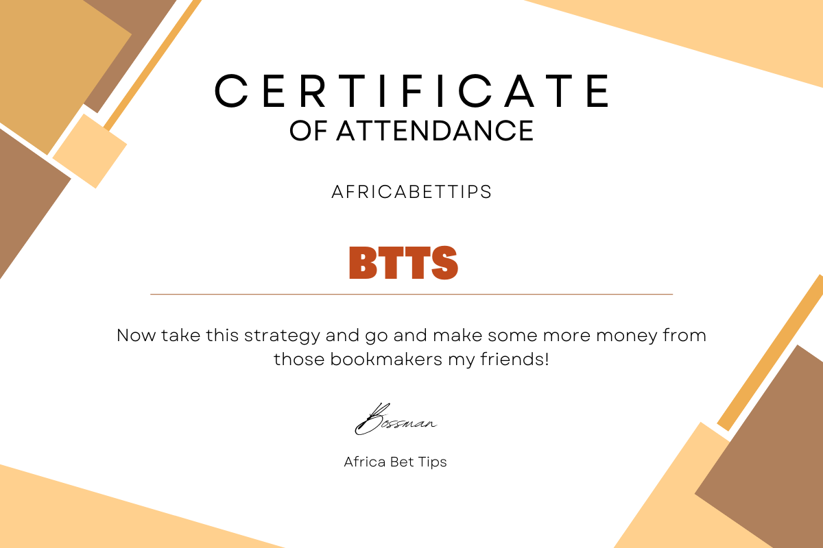 BTTS and how to win both teams to score bets with africa bet tips